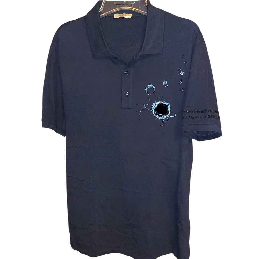 Valentino X Undercover | 3D Velour | Beaded | Space And Time | Planet Polo